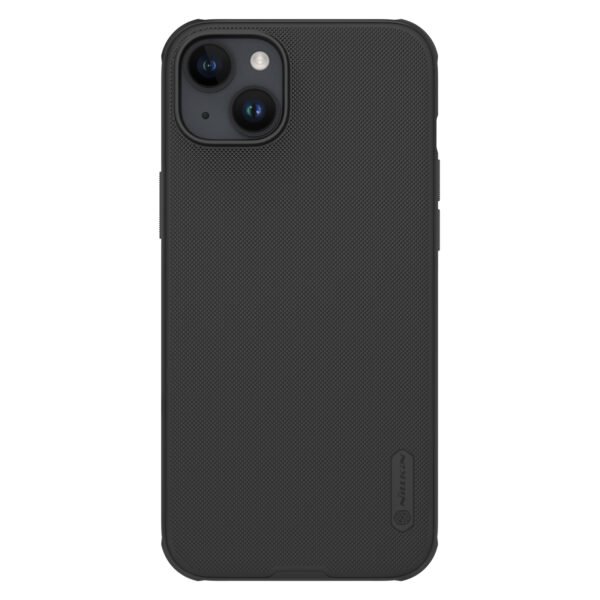 Nillkin Case for Apple iPhone 15 Plus (6.7" Inch) Super Frosted Shield Pro Magnetic Hard Back Soft Border ( PC + TPU ) Cover Raised Bezel Camera Protect Without Logo Cut Black Color