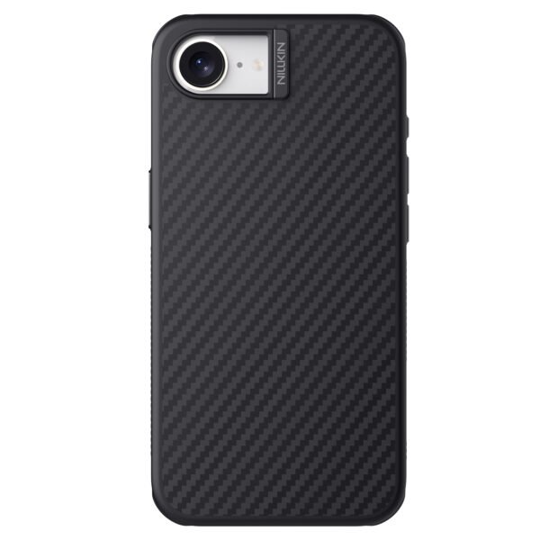 Nillkin Case for Apple iPhone 16E (6.1" Inch) Synthetic Fiber Pro Magnetic Works with Mag safe Aramid Carbon Tough Waterproof Black Color